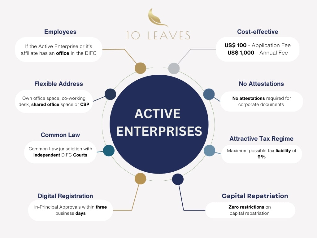 Features of Active Enterprises